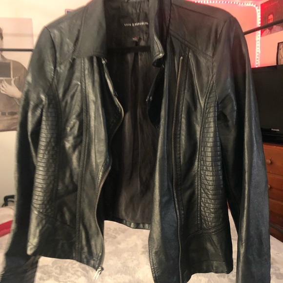 Rock & Republic leather jacket - Picture 2 of 6